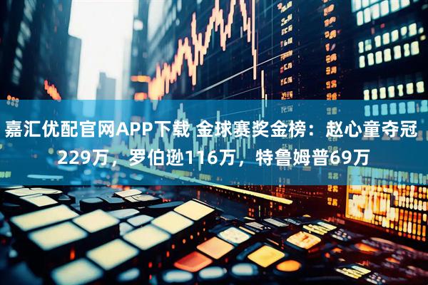 嘉汇优配官网APP下载 金球赛奖金榜：赵心童夺冠 229万，罗伯逊116万，特鲁姆普69万