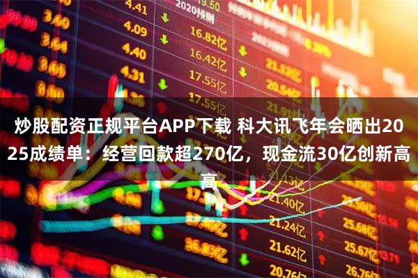 炒股配资正规平台APP下载 科大讯飞年会晒出2025成绩单：经营回款超270亿，现金流30亿创新高